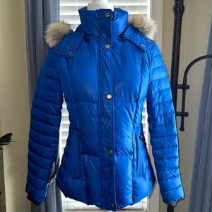 Marc New York Andrew Marc Women's Genuine Coyote Fur Trim Puffer Coat Sz. S